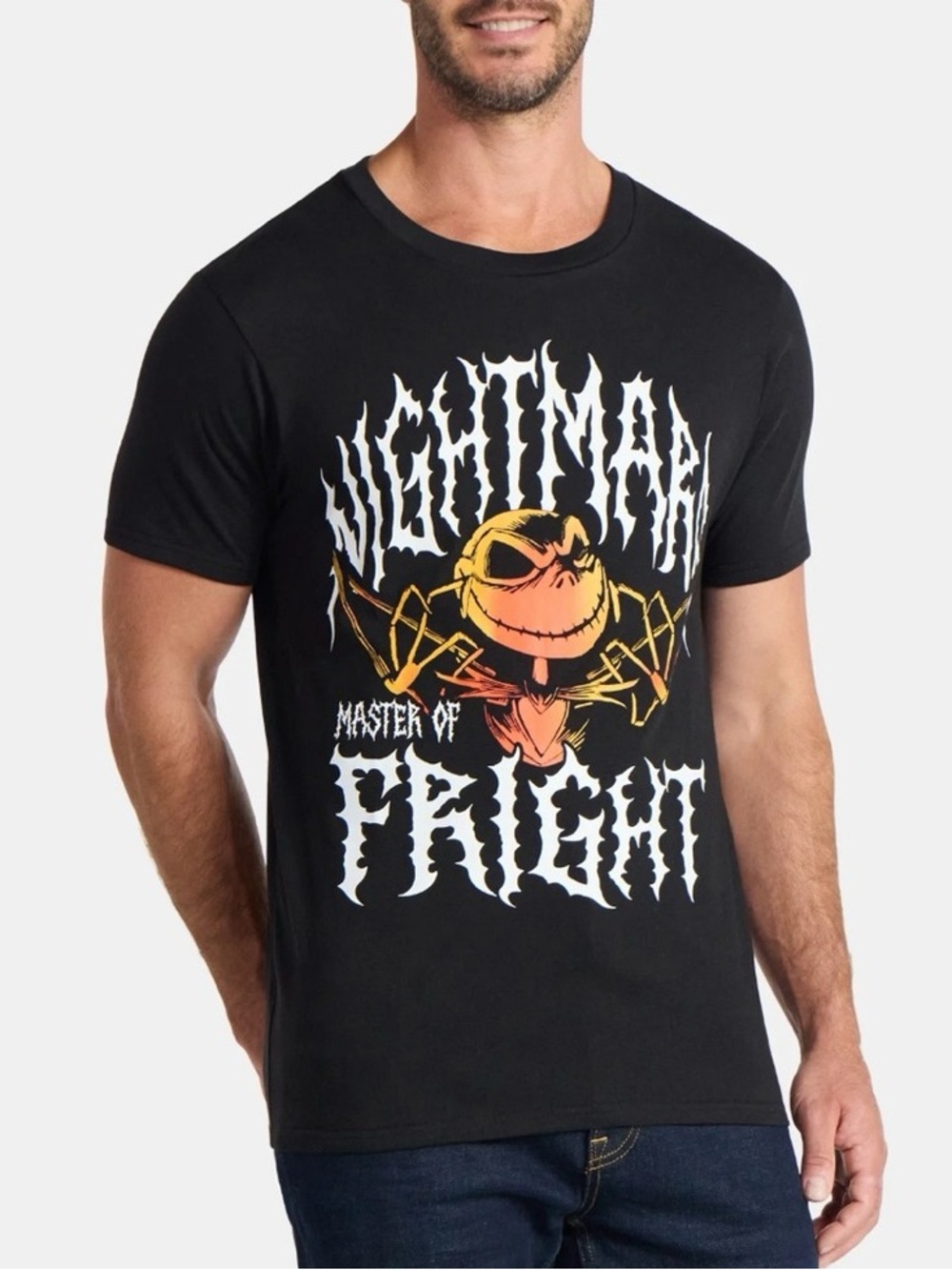 Nightmare Before Christmas Men's Master of Fright Graphic Tee Small NWOT